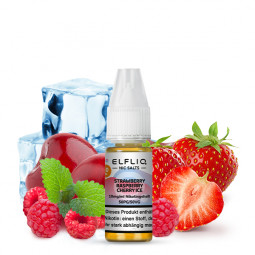 Elfbar Elfliq Strawberry Raspberry Cherry Ice Nikotinsalz Liquid 10ml